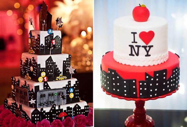 Bolos NY, Nova York, Festa de 15 anos tema Nova York, Inspiraç