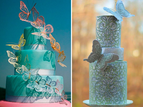 comemore bolos decorados: Bolo 15 anos com borboletas